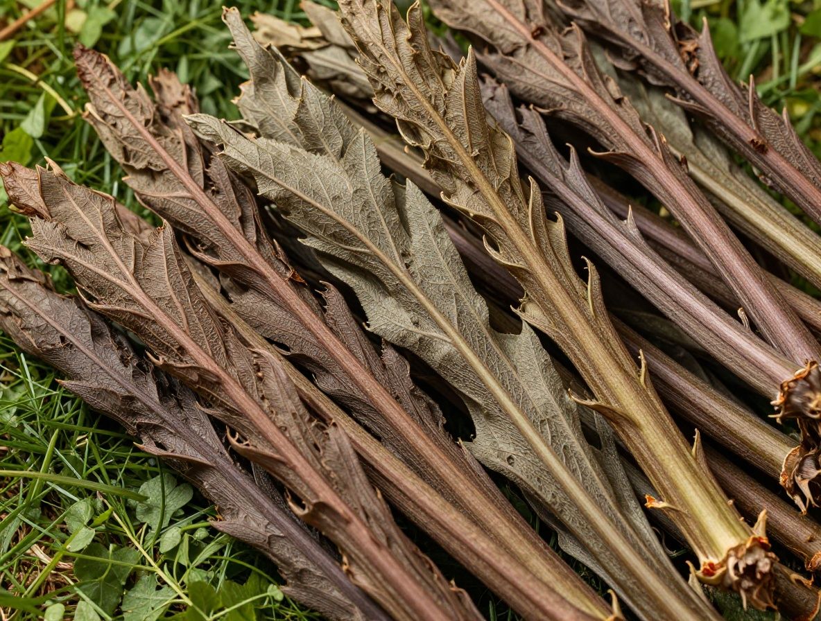 Bliska fotografia zielonych liści szpinaku z widocznymi żyłkami — świeże i soczyste warzywa liściaste bogate w żelazo i kwas foliowy w naturalnym oświetleniu